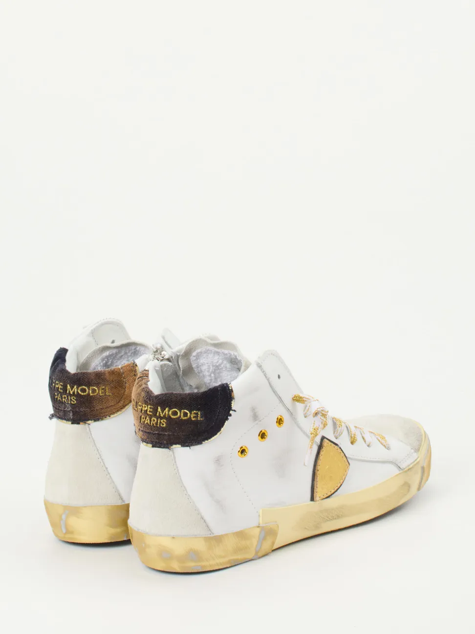 Philippe Model – High-Top Sneaker aus Kalbleder Weiß