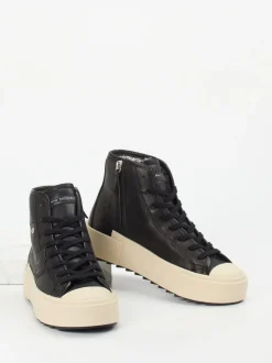 Philippe Model – High-Top Sneaker aus Kalbleder schwarz