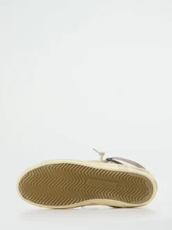 Philippe Model – High-Top Sneaker aus geprägtem Leder beige