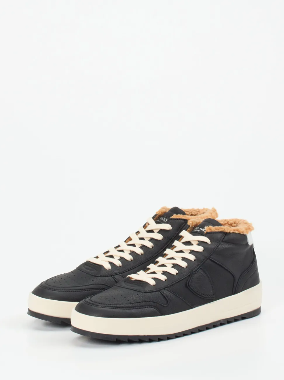 Philippe Model – High-Top Sneaker aus Kalbleder schwarz