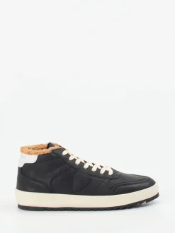 Philippe Model – High-Top Sneaker aus Kalbleder schwarz