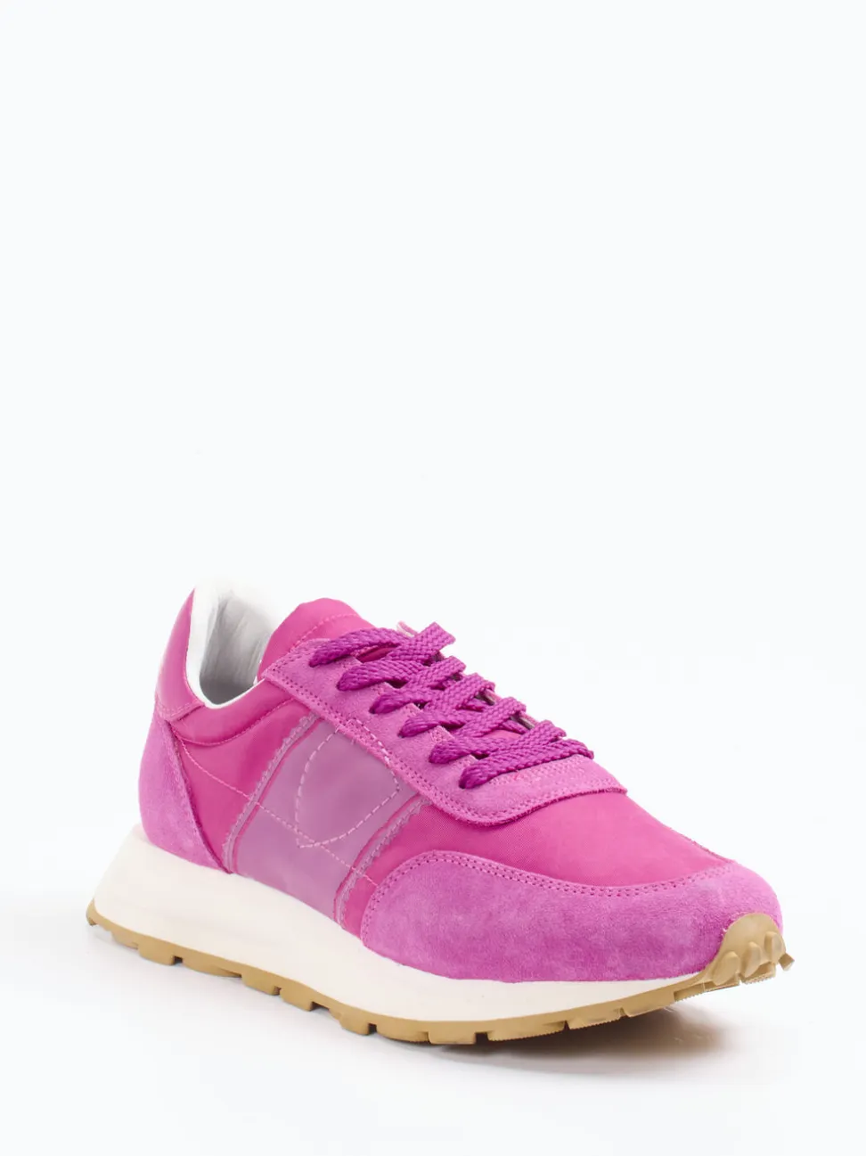 Philippe Model – Retro-Sneaker aus Veloursleder pink
