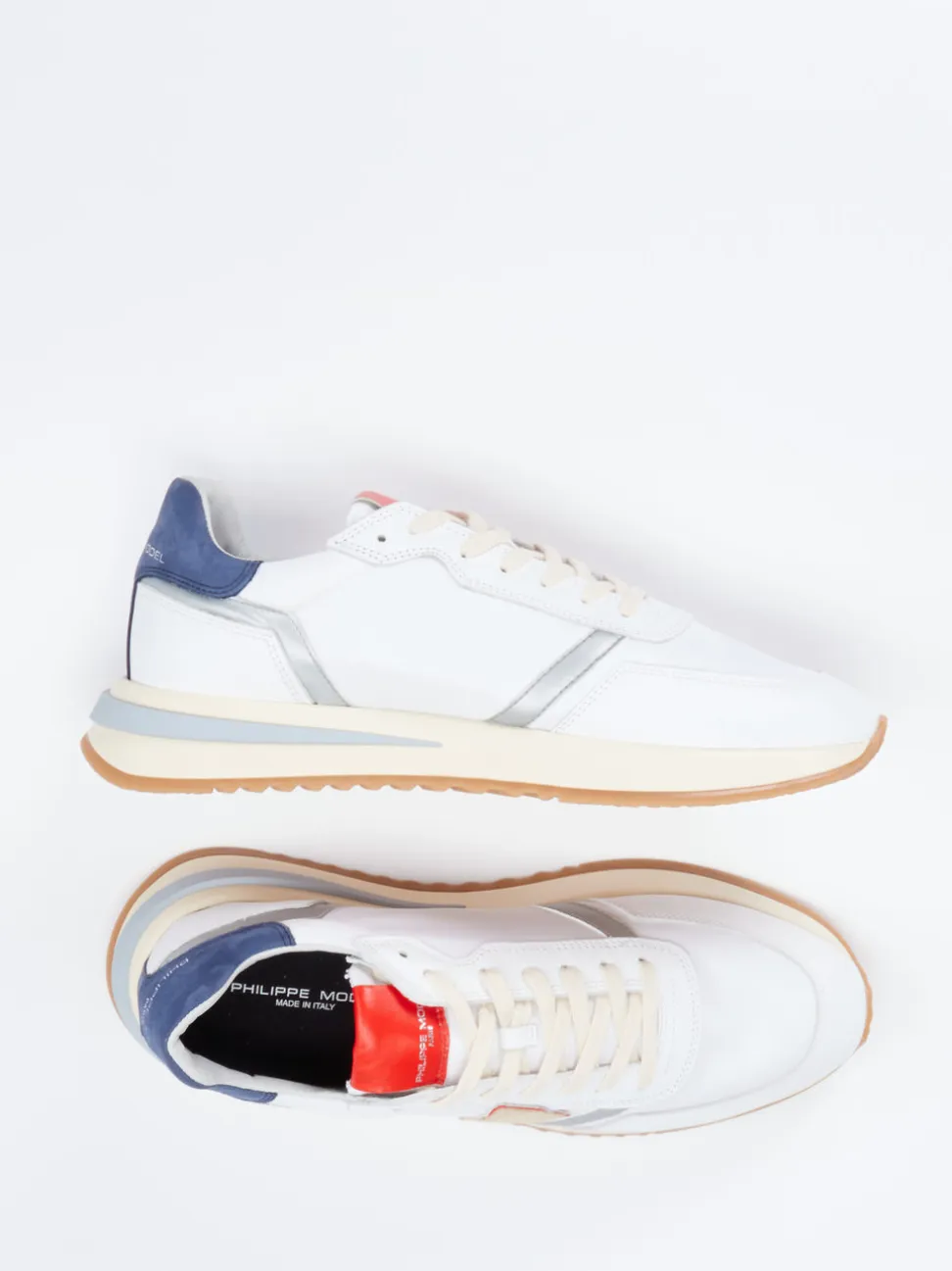 Philippe Model – Retro-Sneaker aus Kalbleder Offwhite