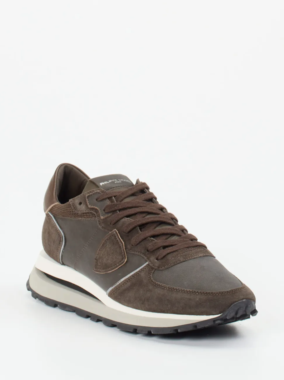 Philippe Model – Retro-Sneaker aus Veloursleder braun
