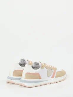 Philippe Model – Retro-Sneaker aus Veloursleder Weiß