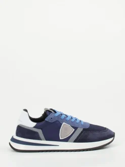 Philippe Model – Retro-Sneaker aus Veloursleder Marineblau