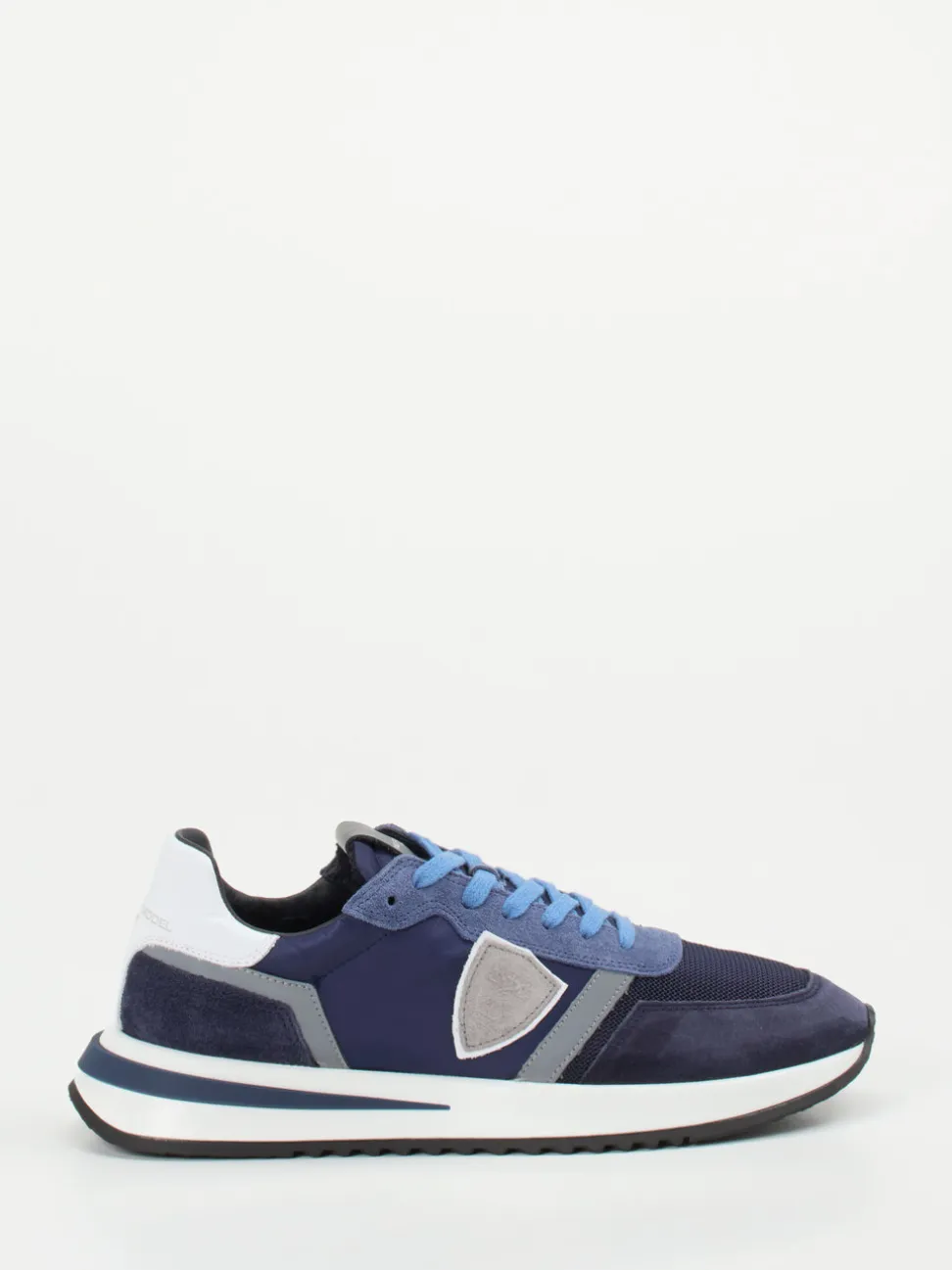 Philippe Model – Retro-Sneaker aus Veloursleder Marineblau