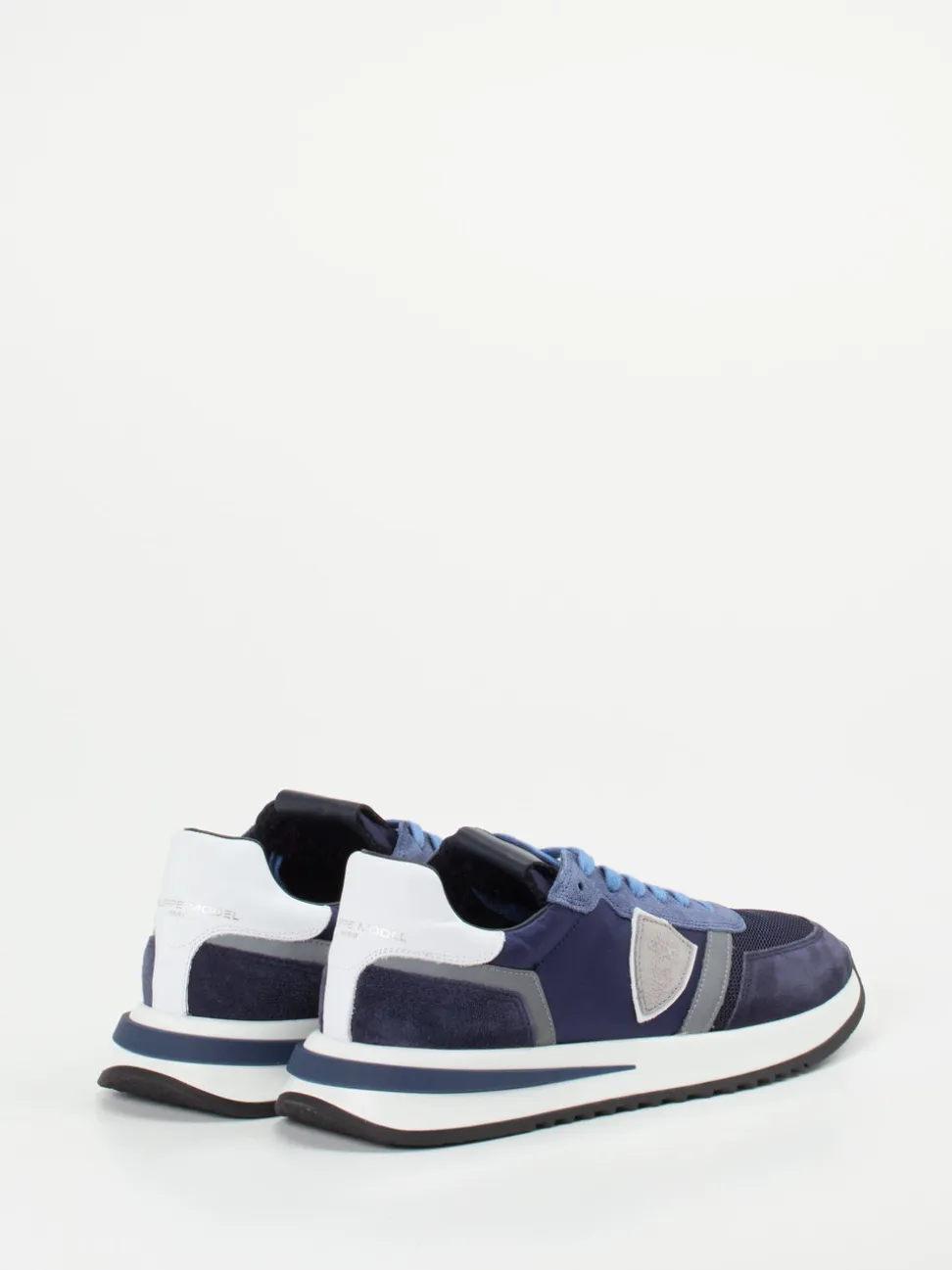 Philippe Model – Retro-Sneaker aus Veloursleder Marineblau