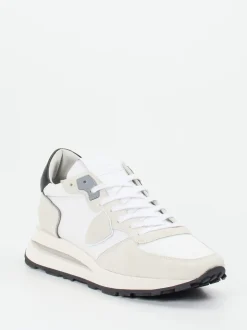 Philippe Model – Retro-Sneaker aus Veloursleder Off-White