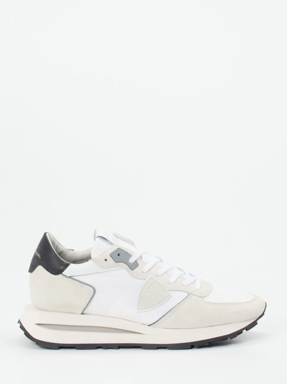 Philippe Model – Retro-Sneaker aus Veloursleder Off-White