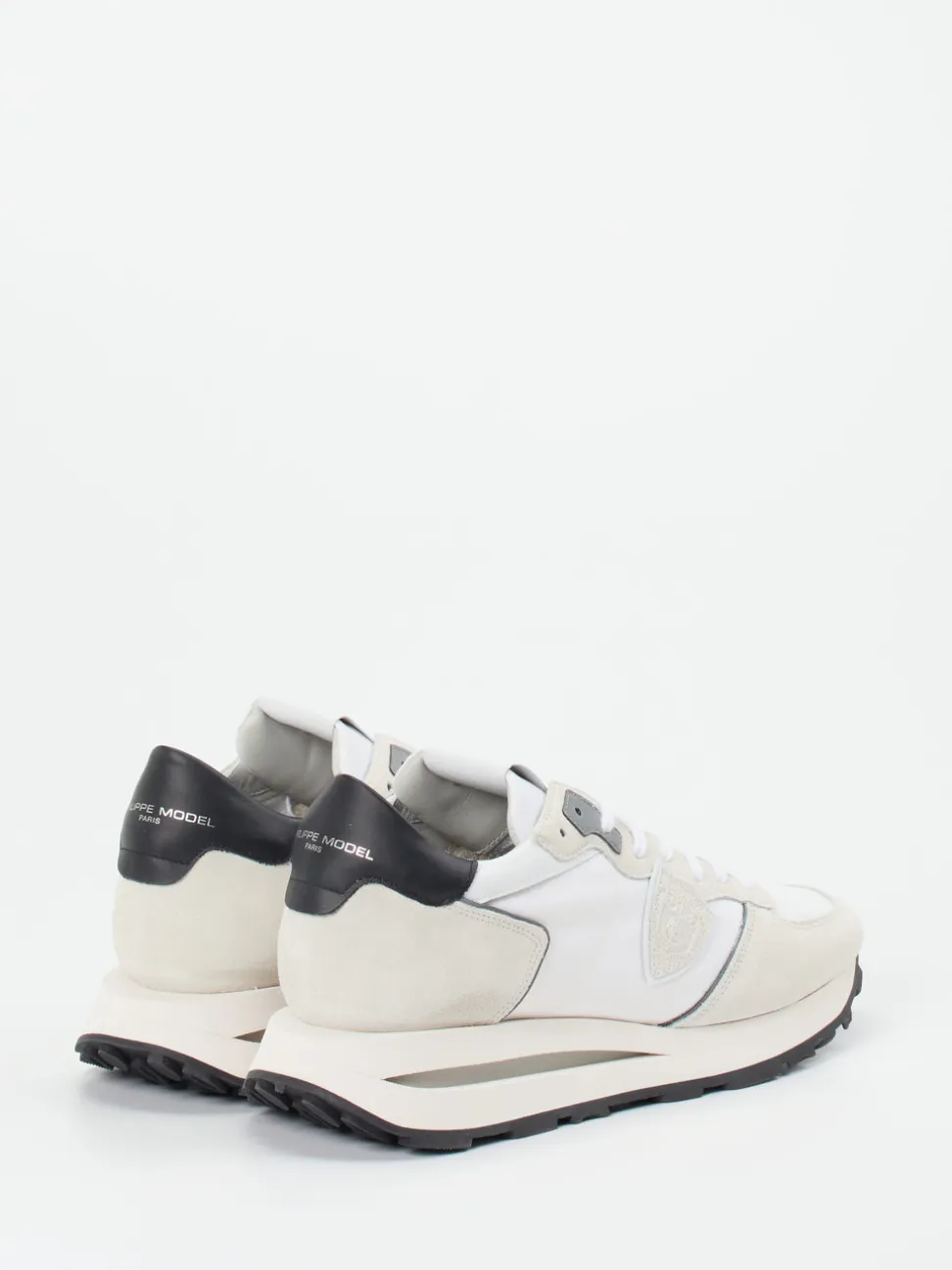 Philippe Model – Retro-Sneaker aus Veloursleder Off-White