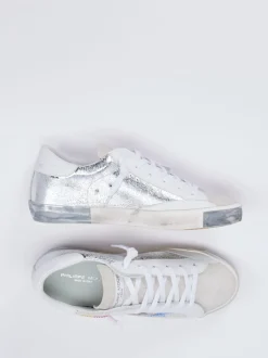 Philippe Model – Sneaker aus Veloursleder mit Strass