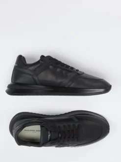 Philippe Model – Sneaker aus Kalbleder schwarz