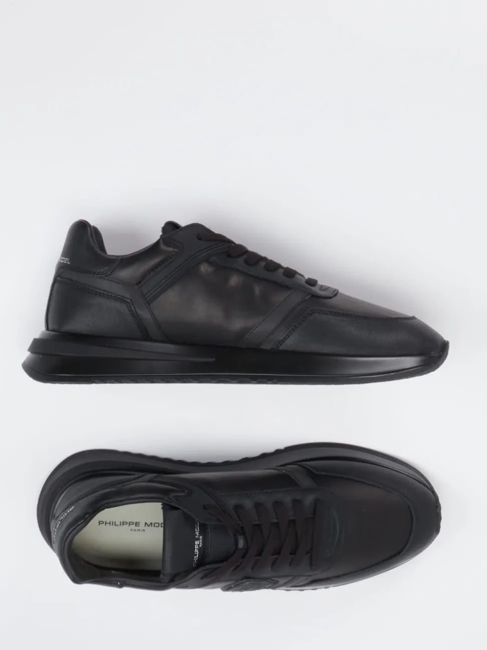 Philippe Model – Sneaker aus Kalbleder schwarz