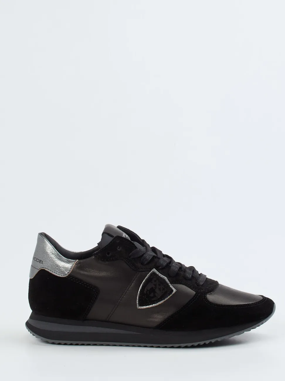 Philippe Model – Sneaker aus Veloursleder Schwarz
