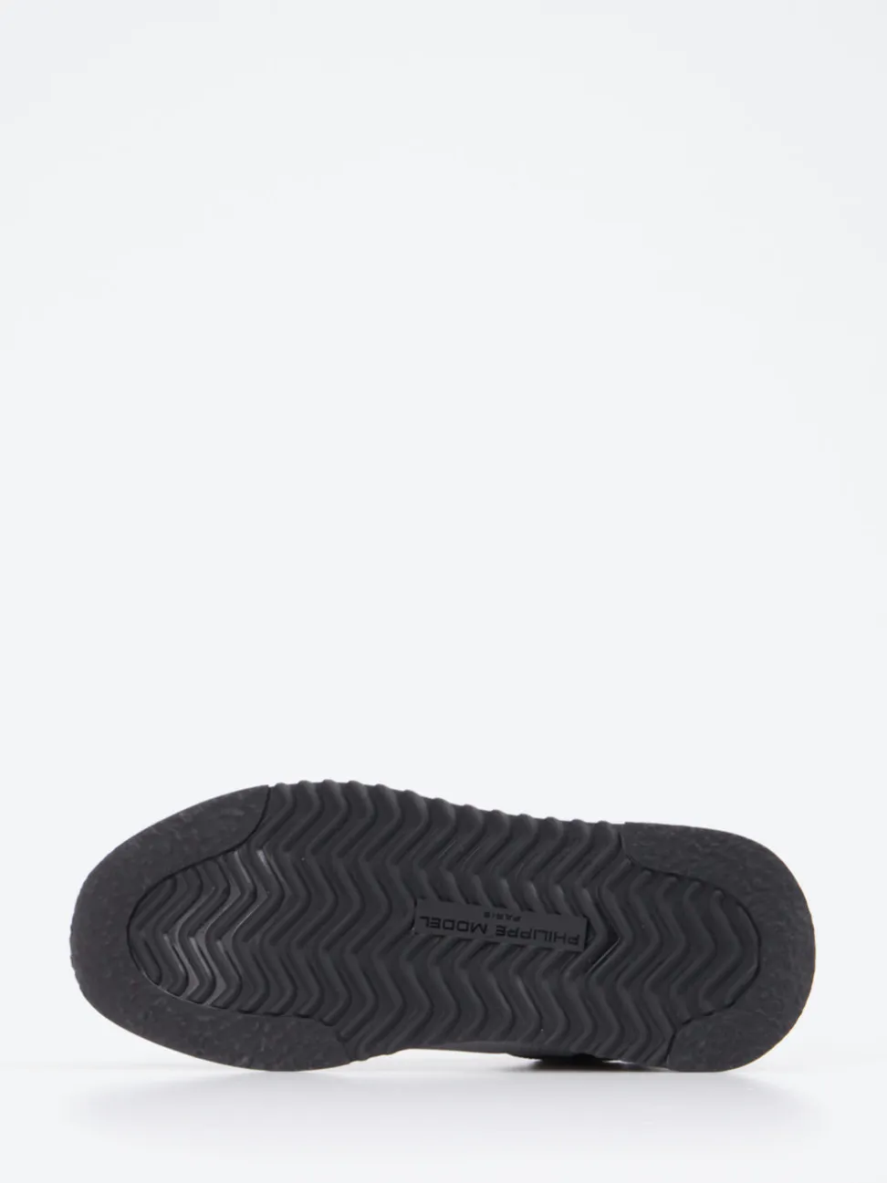 Philippe Model – Sneaker aus Velour/Textil weinrot