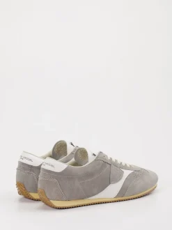 Philippe Model – Sneaker aus Veloursleder hellgrau