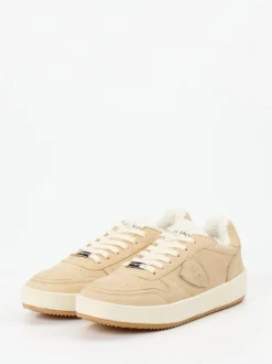 Philippe Model – Sneaker aus Nubukleder beige