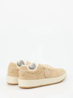 Philippe Model – Sneaker aus Nubukleder beige