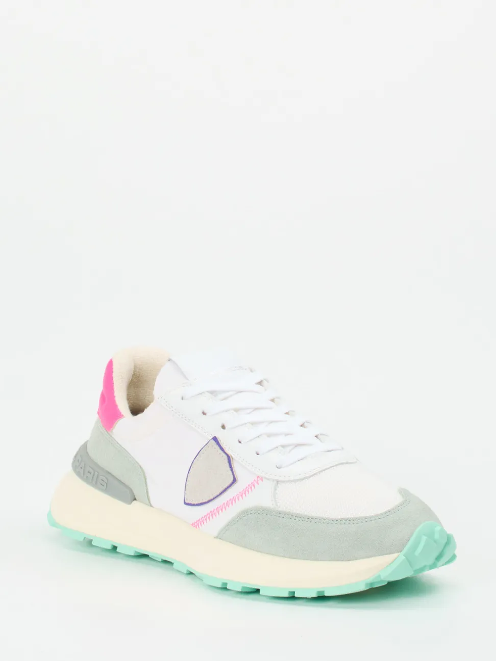 Philippe Model – Sneaker aus Veloursleder in Multicolor