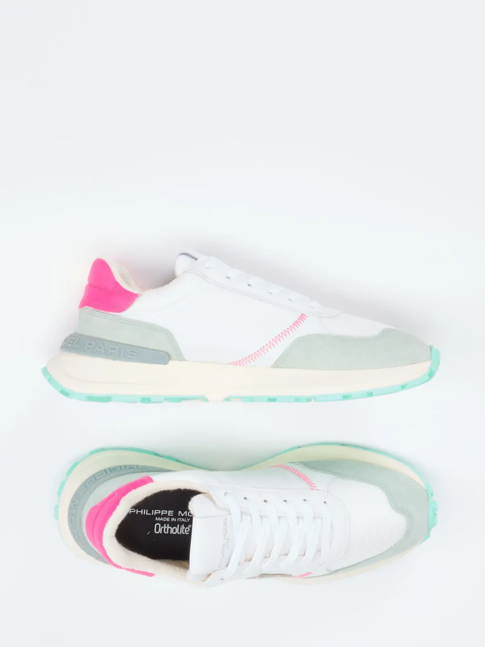 Philippe Model – Sneaker aus Veloursleder in Multicolor