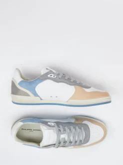 Philippe Model – Sneaker aus Veloursleder und Leder Weiß