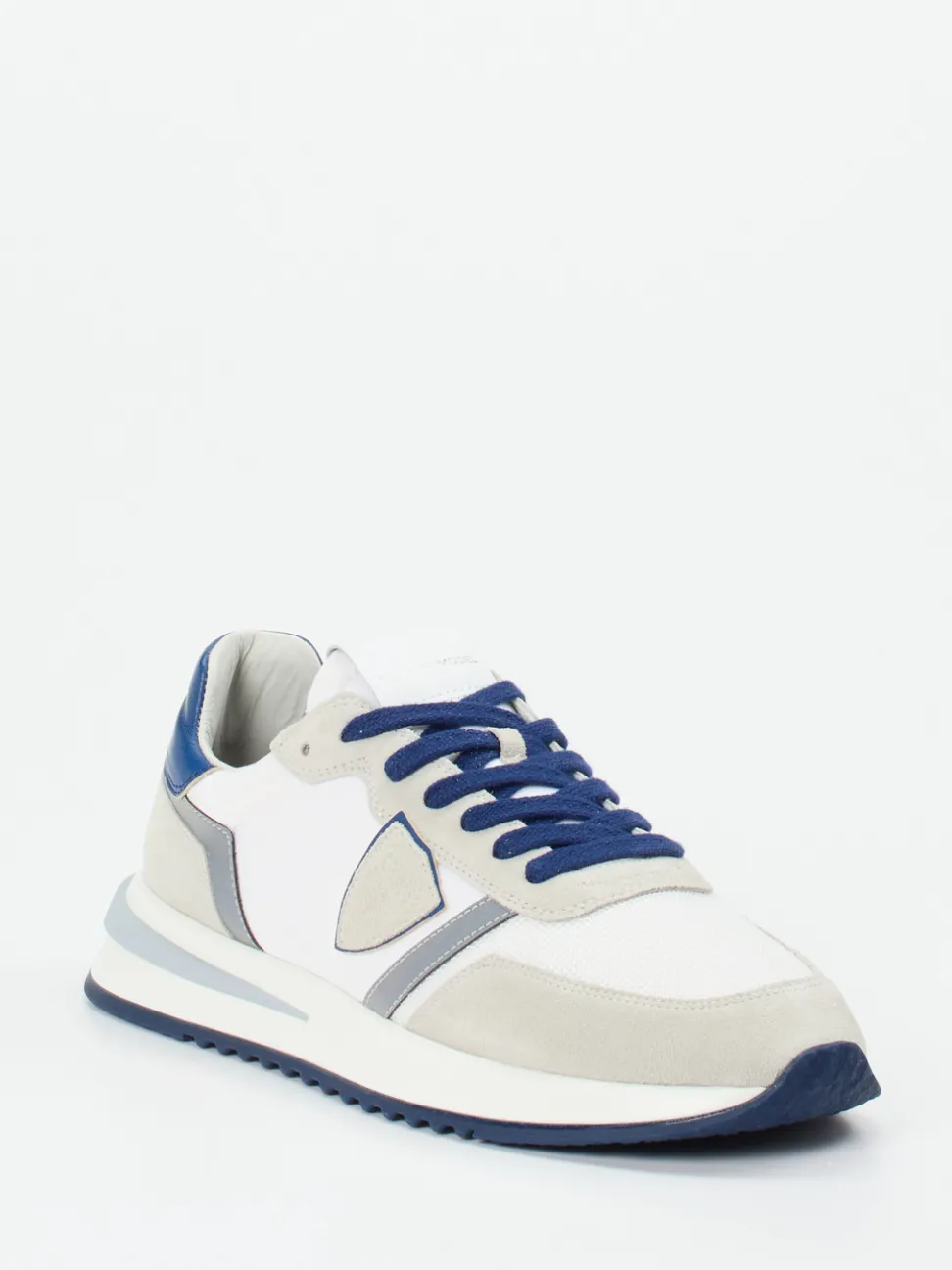 Philippe Model – Sneaker aus Veloursleder in Weiß