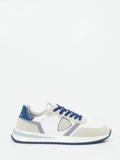 Philippe Model – Sneaker aus Veloursleder in Weiß