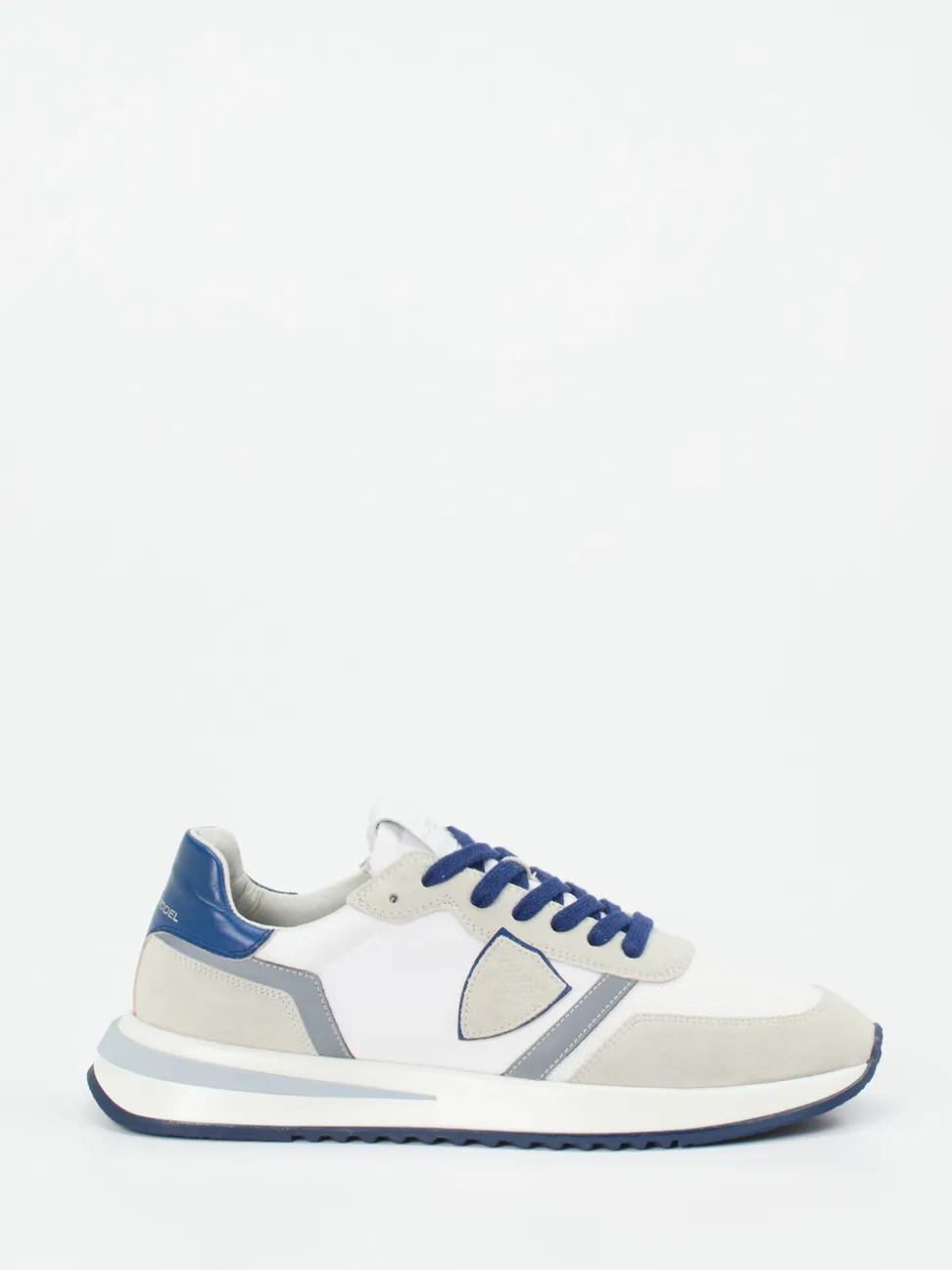 Philippe Model – Sneaker aus Veloursleder in Weiß