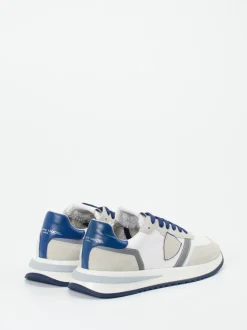 Philippe Model – Sneaker aus Veloursleder in Weiß