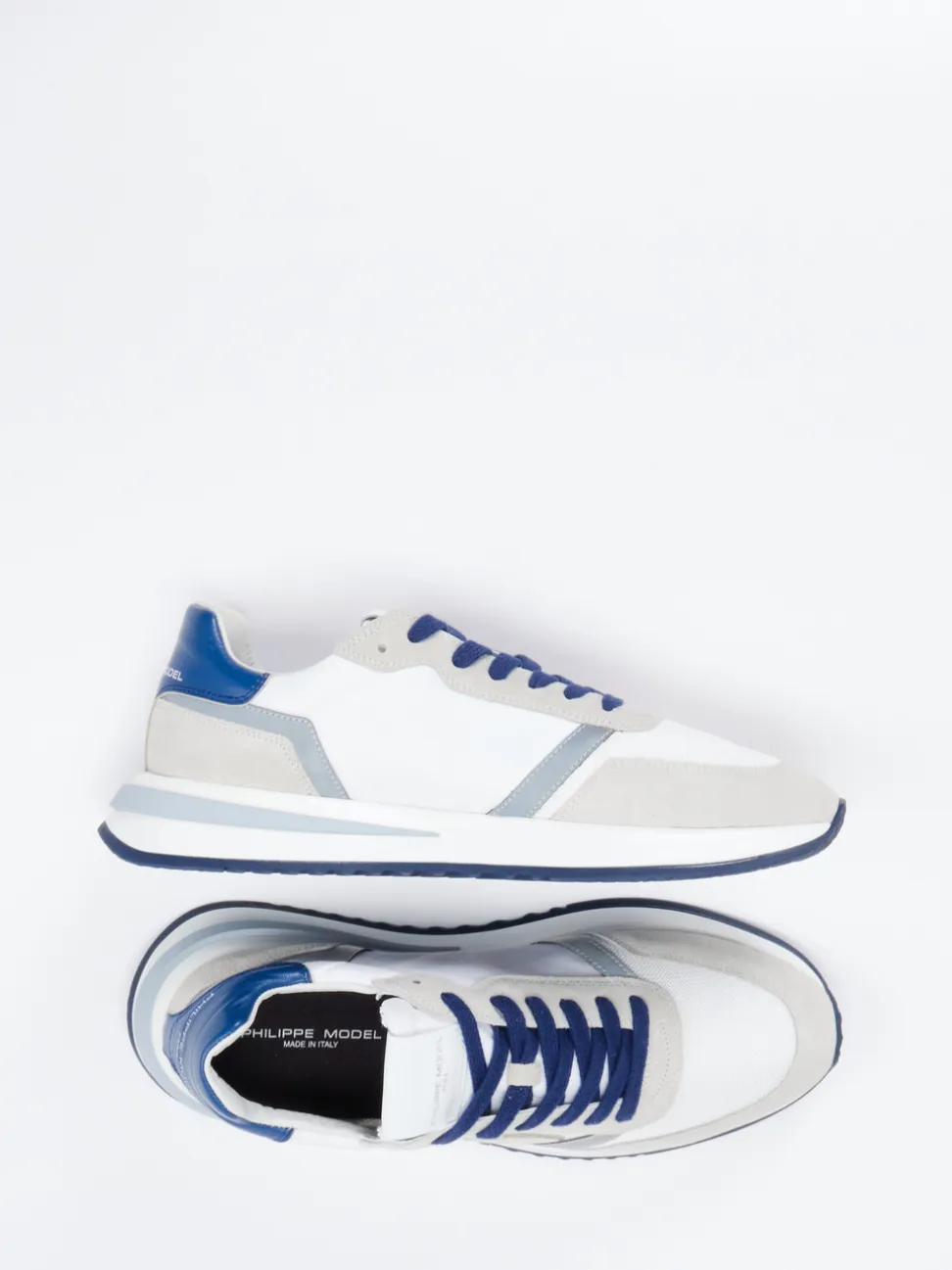 Philippe Model – Sneaker aus Veloursleder in Weiß