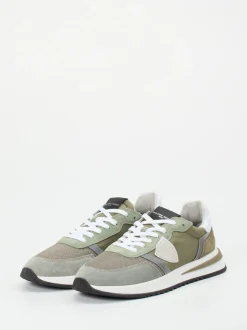 Philippe Model – Sneaker aus Veloursleder Khaki