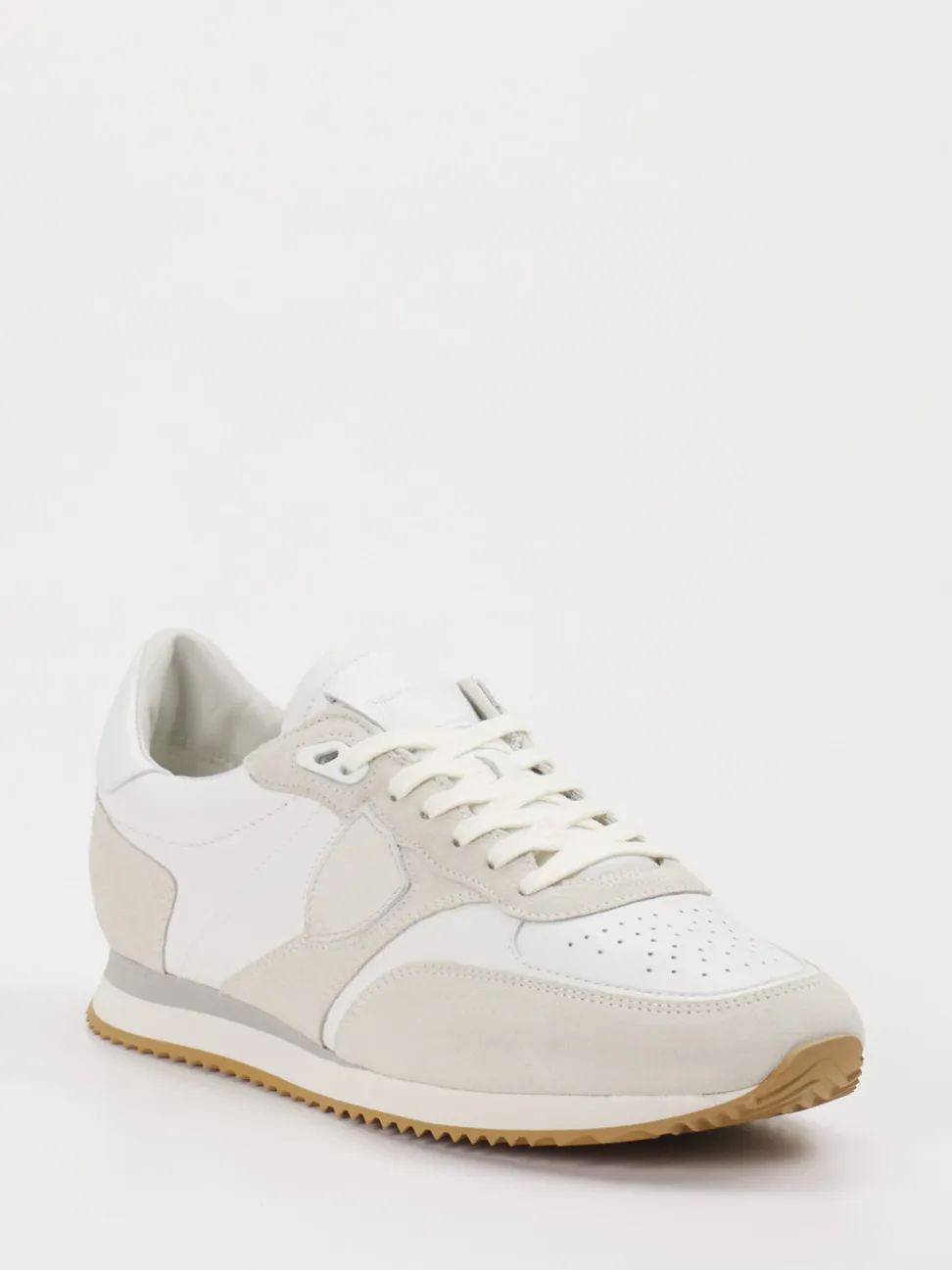 Philippe Model – Sneaker aus Velour/Leder Offwhite