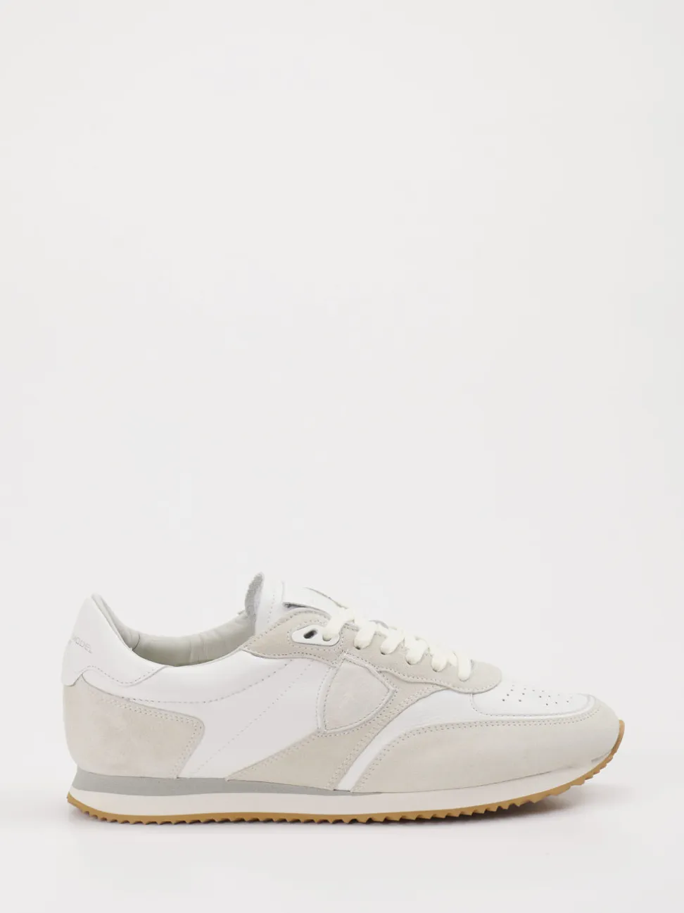 Philippe Model – Sneaker aus Velour/Leder Offwhite