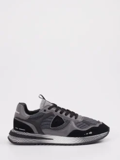 Philippe Model – Sneaker aus Velour/Textil dunkelgrau