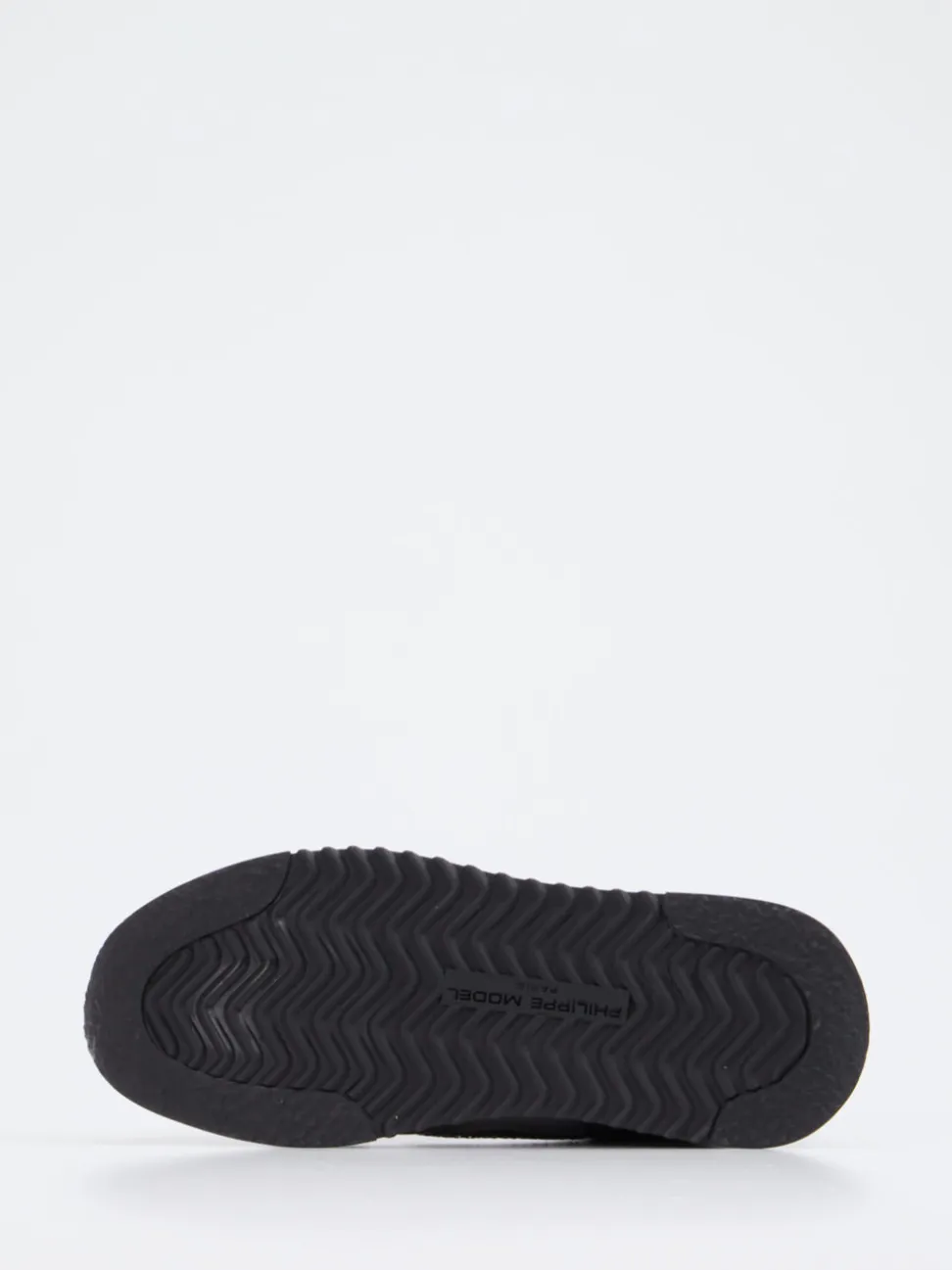 Philippe Model – Sneaker aus Velour/Textil dunkelgrau