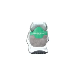 Philippe Model – Sneaker aus Veloursleder grau-grün