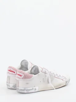 Philippe Model – Sneaker aus Leder mit Metallic-Ferse
