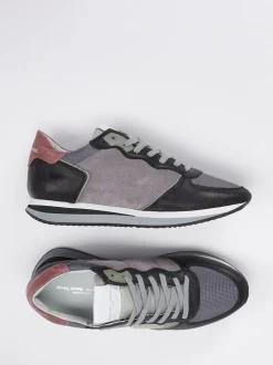 Philippe Model – Sneaker aus Kalbleder im Retro-Stil
