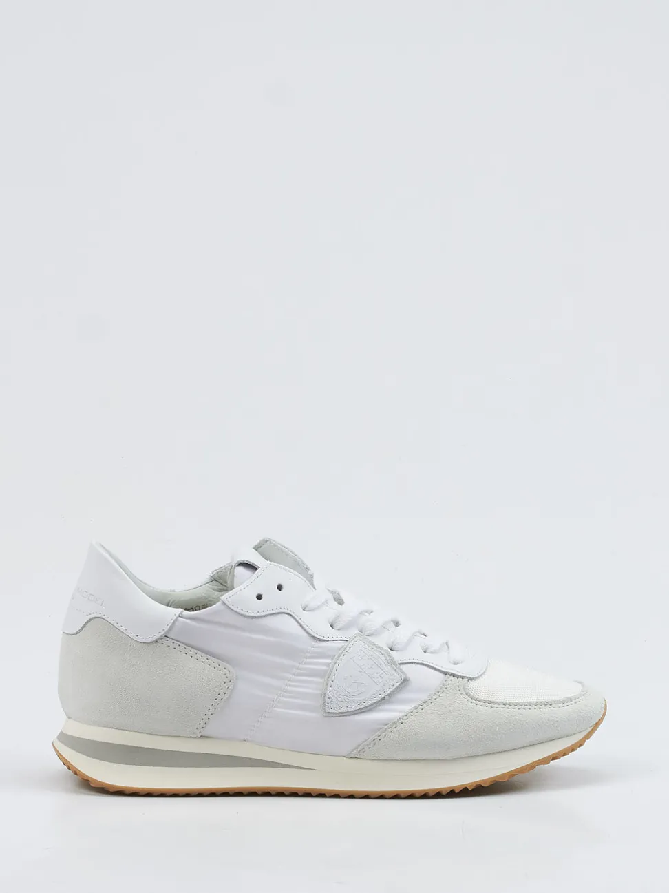 Philippe Model – Sneaker aus Veloursleder Off-White