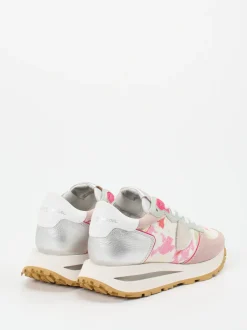 Philippe Model – Sneaker aus Veloursleder und Canvas