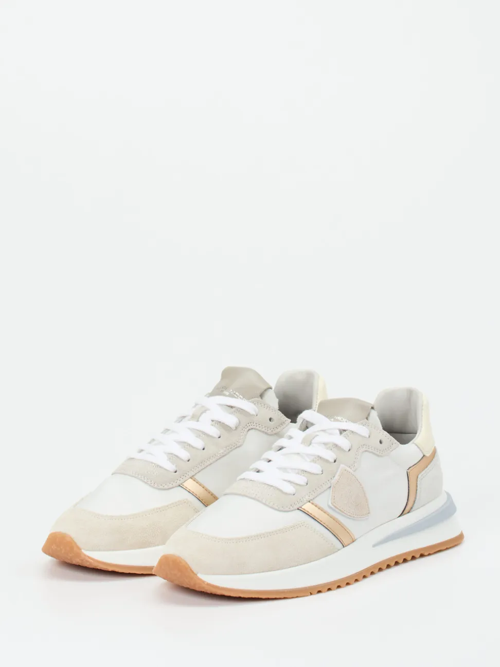 Philippe Model – Sneaker aus Veloursleder Offwhite