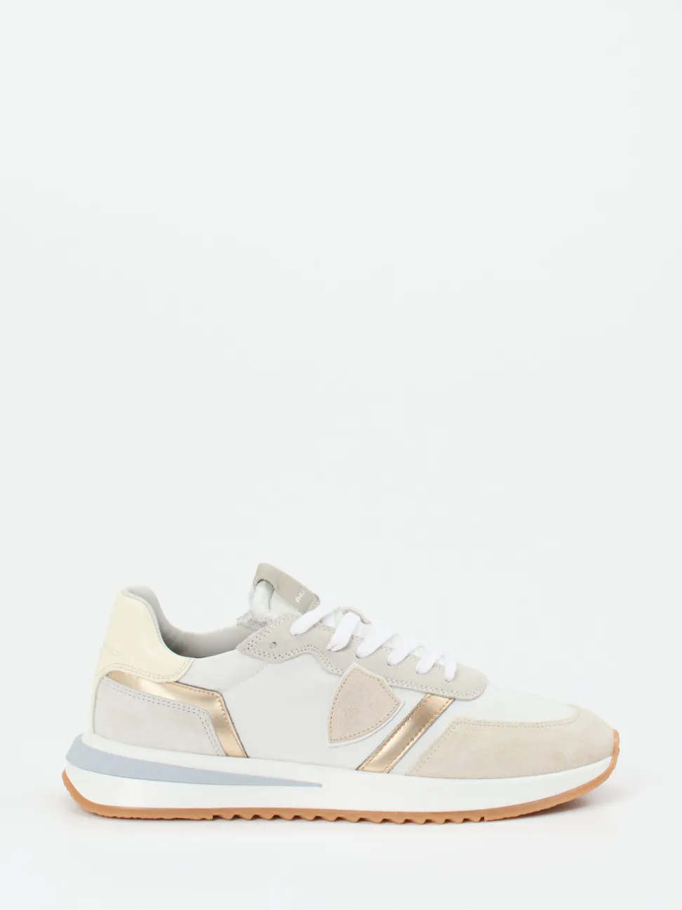 Philippe Model – Sneaker aus Veloursleder Offwhite
