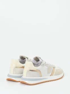 Philippe Model – Sneaker aus Veloursleder Offwhite