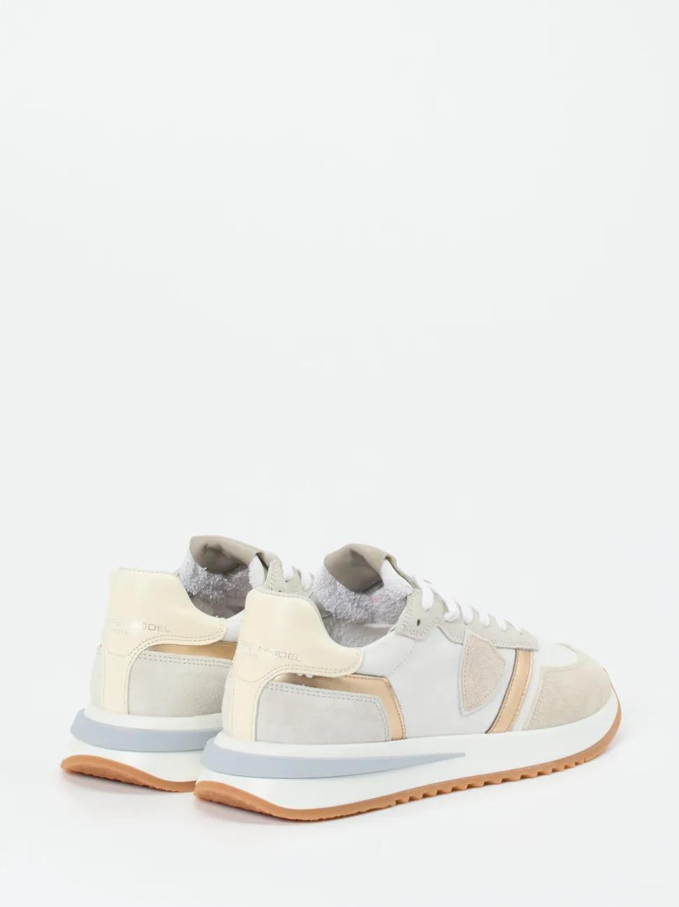 Philippe Model – Sneaker aus Veloursleder Offwhite