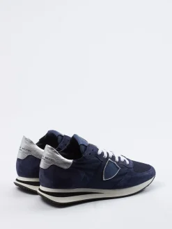 Philippe Model – Sneaker aus Veloursleder und Nylon
