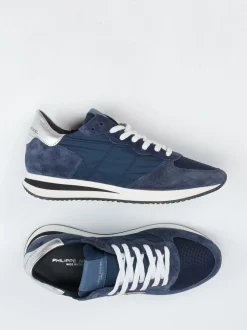 Philippe Model – Sneaker aus Veloursleder und Nylon
