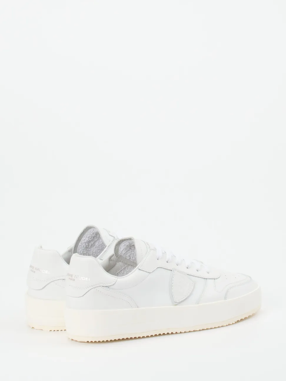 Philippe Model – Sneaker aus Kalbleder in Weiß