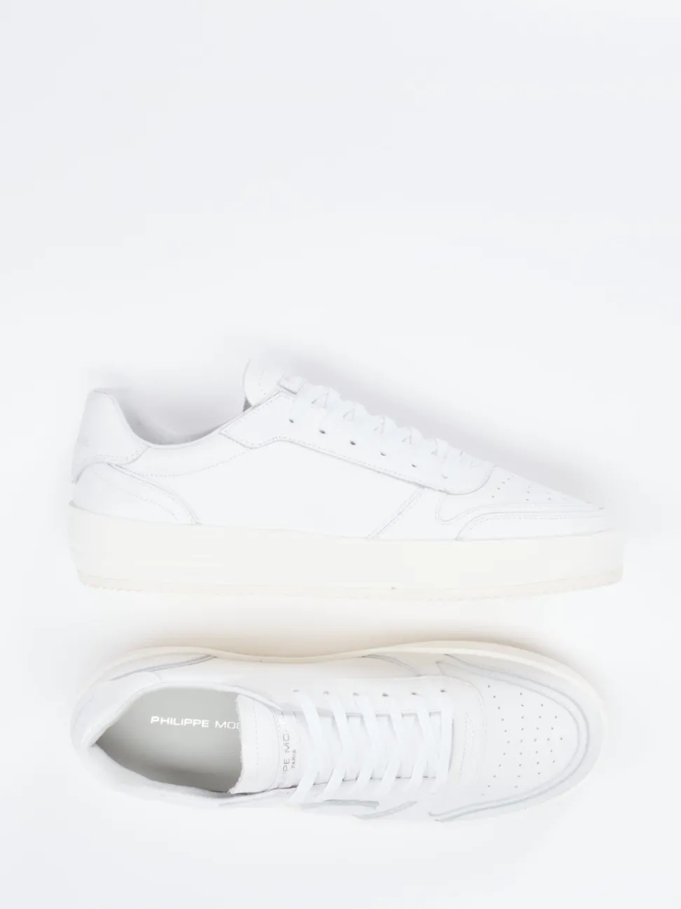 Philippe Model – Sneaker aus Kalbleder in Weiß