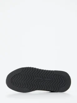 Philippe Model – Sneaker aus Metallicleder grau